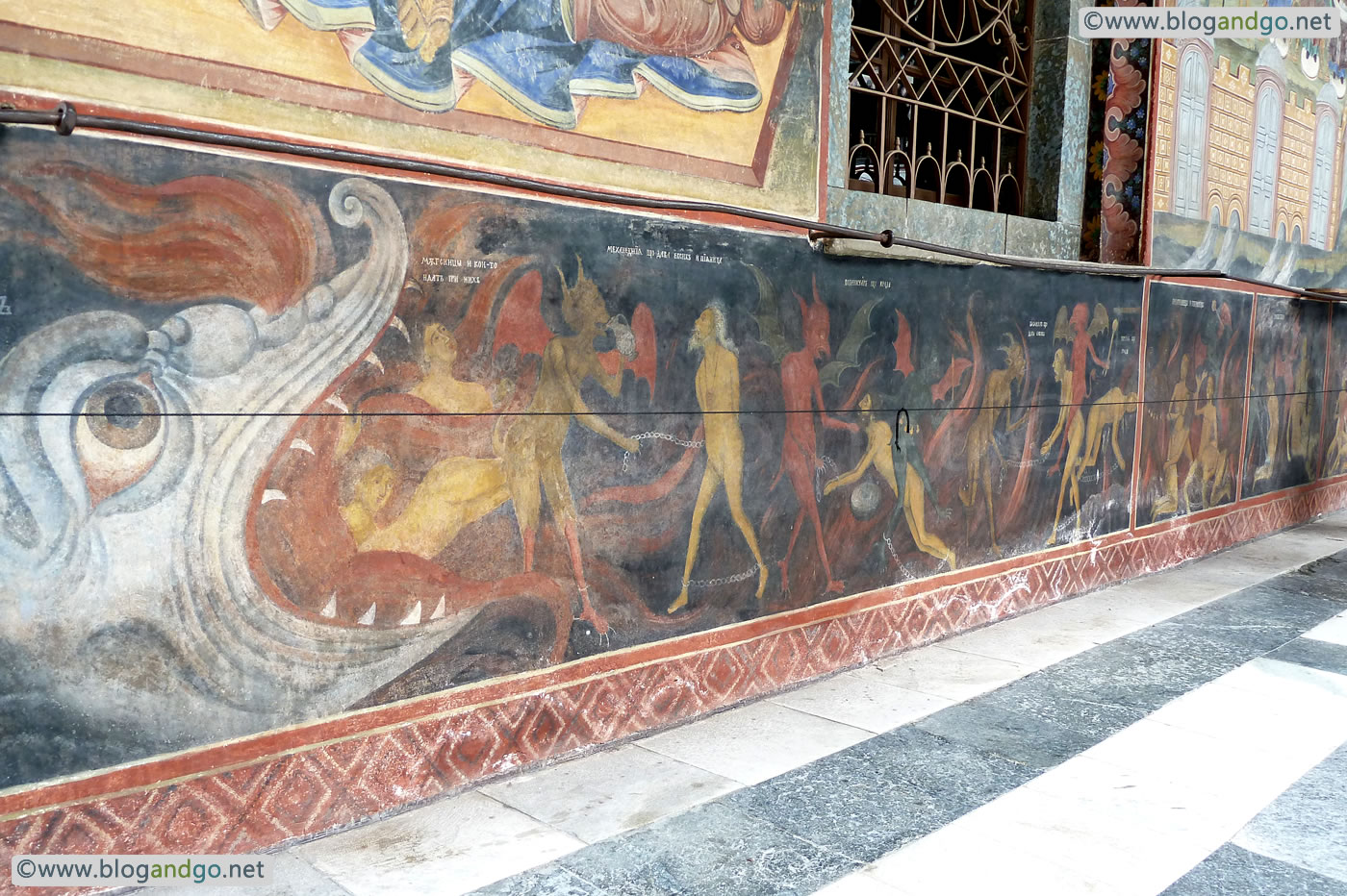 Rila - The fires of hell in the Rila Monastery